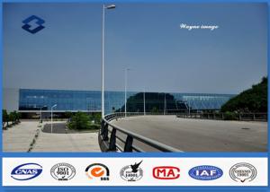 Quality Hexagonal shape parking lot poles , parking lot lamp post With Base Plate Install wholesale
