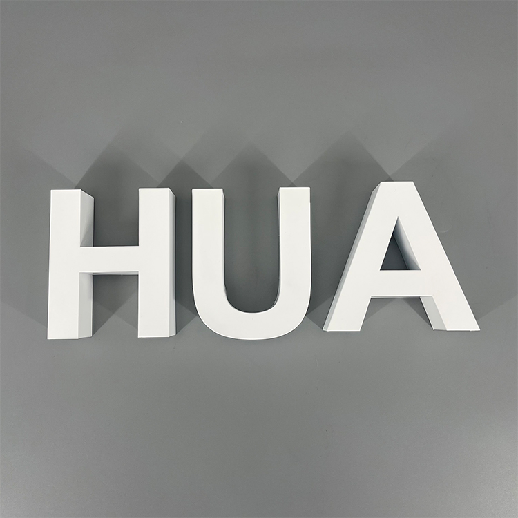 Backlit Letters on the Front of the Door Sign Acrylic Metal Backlit Characters 3D LED Billboard Logo