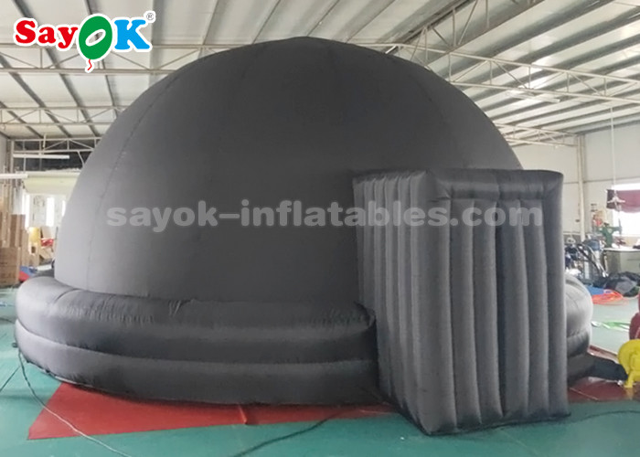 Black 6m Inflatable Planetarium Dome Tent For Kids School Education Equipment
