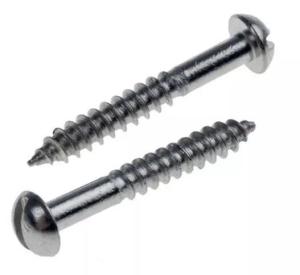 Quality Customized DIN 96 Round Head Wood Screws Low Carbon Steel Slotted Hardware Parts wholesale