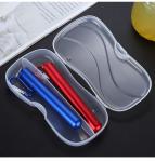 Portable Collapsible Metal Straw / Stainless Steel Drinking Straws Customized
