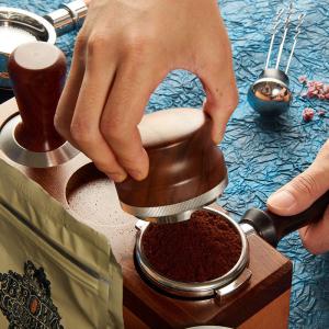 Quality 58mm PORTABLE Stainless Steel Funnel and Wooden Portafilter Set for Coffee Enthusiasts wholesale