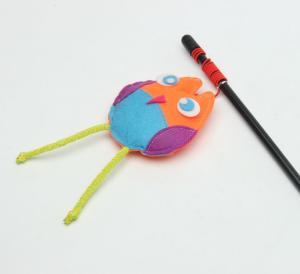 Quality Customized Cute Bird On A Stick Cat Toy Cat Teaser Stick Toy Cotton Material wholesale
