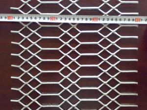 China Mild / Low Carbon Steel Galvanized Steel Expanded Metal Wire Mesh Diamond Hole on sale
