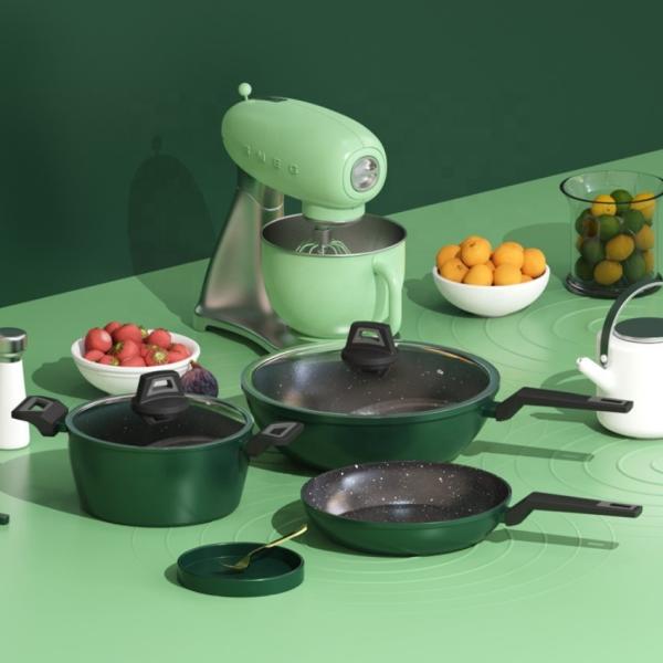 Hot Selling 3 Piece Nonstick Cooking Cookware Sets Nonstick Aluminum Kitchen