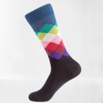 Breathable Trendy Mens Socks Colorful Business Party Dress Cotton Novelty Fun