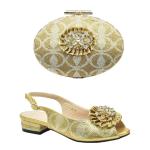 Autumn Fashion Women High Heels Sandals and Purses Bag Set with Many Color