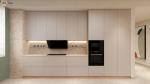 Sample Luxury Kitchen Cabinet with Eased Edge Countertop and Modern Italian