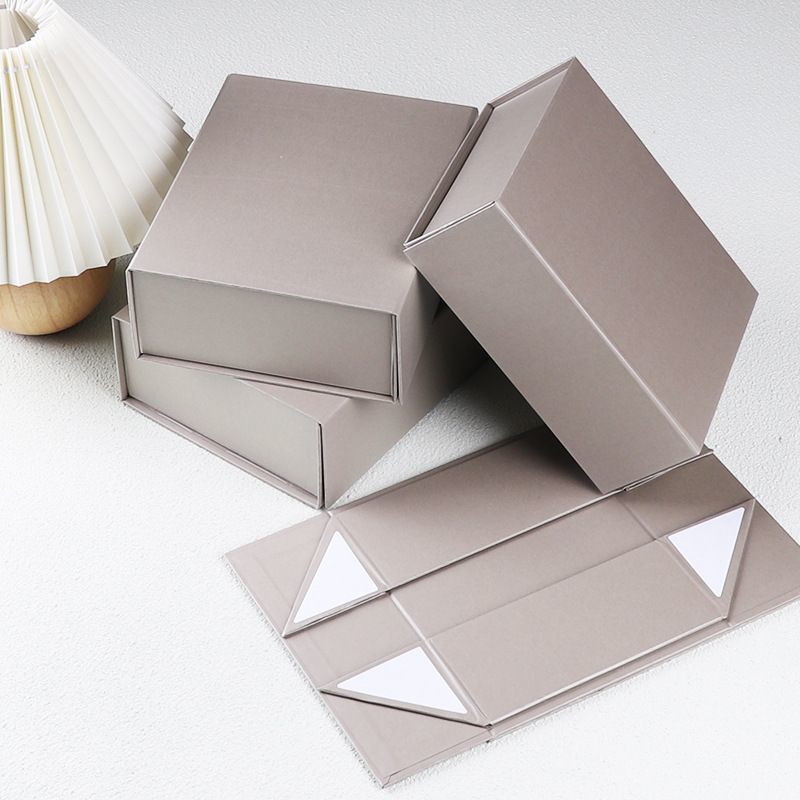 Magnetic Foldable Paper Carton Gift Box, Custom Logo Printed Cosmetic Cardboard Packaging Box