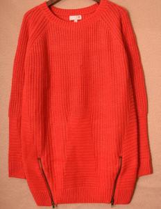 Quality Ladies Zipper bottom casual sweaters wholesale