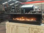 Three-sided gas fireplace Propane Gas Natural Gas Fireplaces European Black