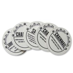 Quality Waterproof Promotional Drink Coasters Round Shape With ISO FDA Approved wholesale