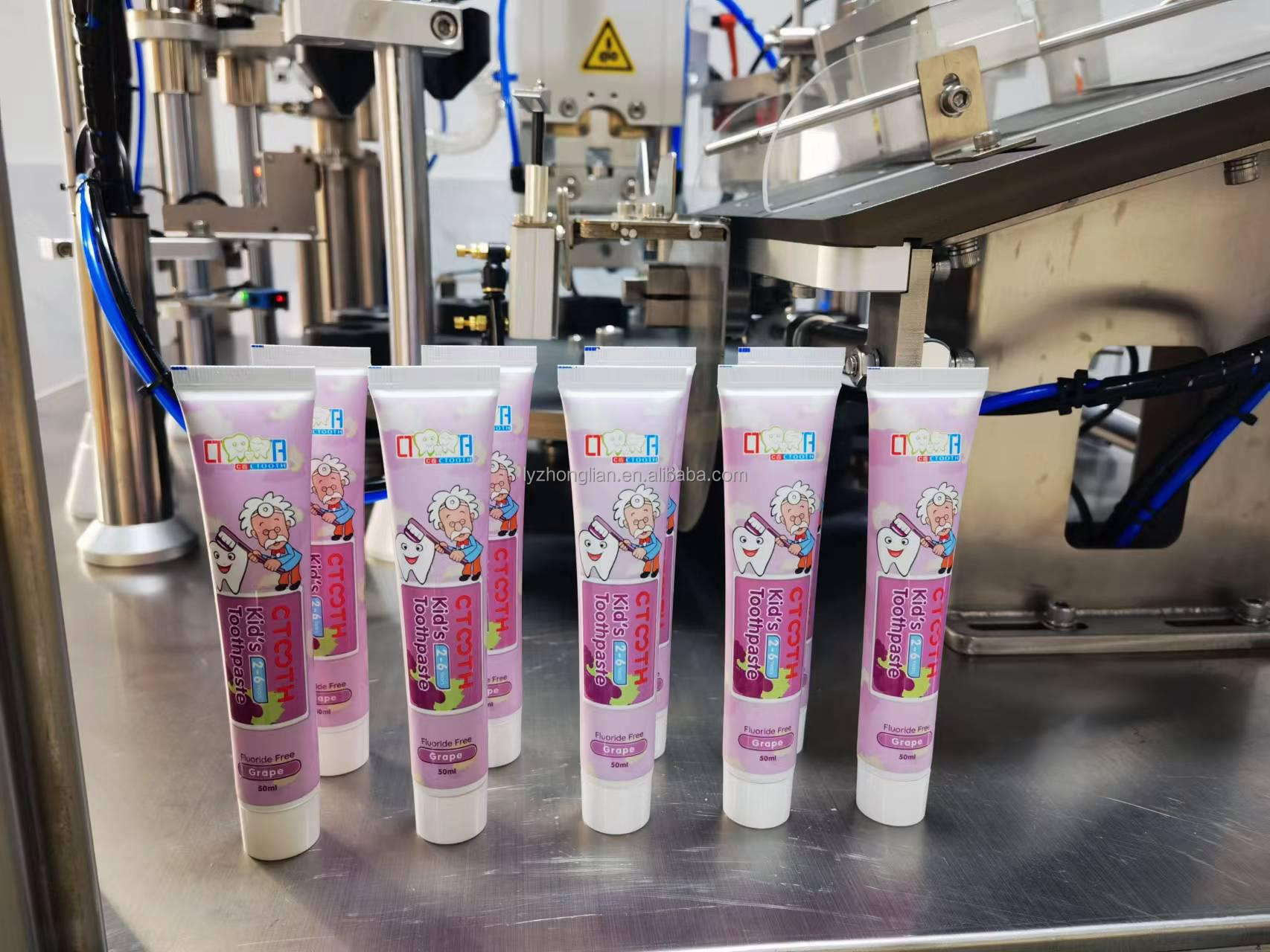 Brand new cosmetic plastic soft filler sealer automatic tube filling machines for hand cream