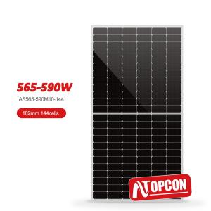 Quality 182mm 565w 570w 575w 580w 585w 590w A Grade Solar Panel TOPCON Max. Power 590Watt wholesale