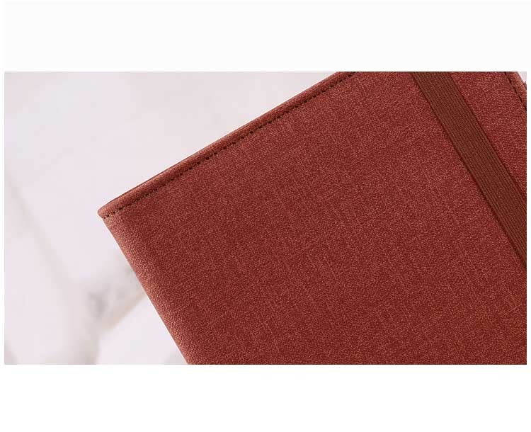 Leather A5 Wireless Charging Notebook With Built In Power Bank Recyclable