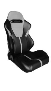 Quality Customized Fashionable Sport Racing Seats With Gray / Black Pvc Leather wholesale
