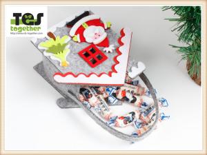 Quality Christmas Candy handbag/ Felt bag /Nonwovens/Festival /gift/child wholesale
