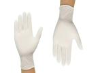 White Flexible Latex Disposable Gloves Powder Free