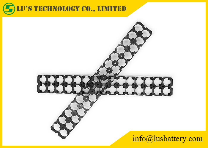 ABS PC Material 18650 Battery Holder , 2P 30P 18650 Battery Spacer Black Color