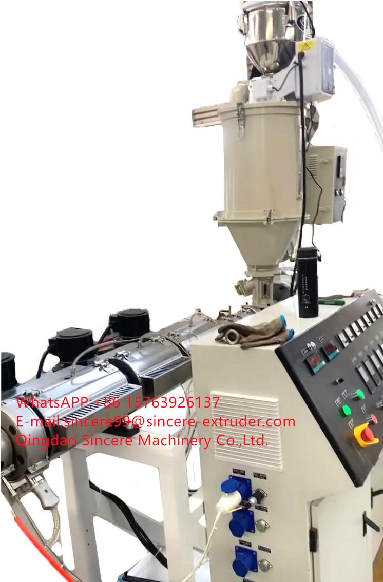 Plastic PP PE PVC PA EVA FEP Corrugated Pipe Extrusion Machine Single Wall Corrugated Tube Production Line