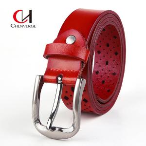 Quality Cowhide Ladies Leather Belt Adjustable Size Standard Length wholesale