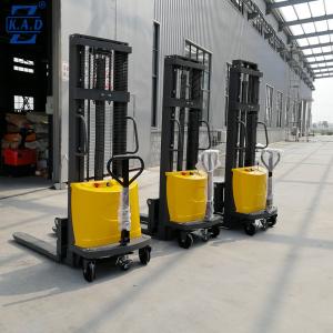 Quality Standing 1500kg Automatic High Lift Semi Electric Pallet Stacker wholesale