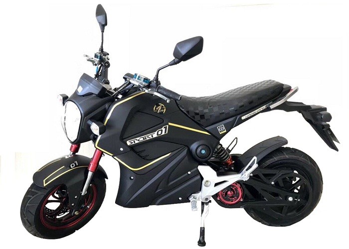Black Color Electric Moped Scooter For Adult 48V 350W High Performance