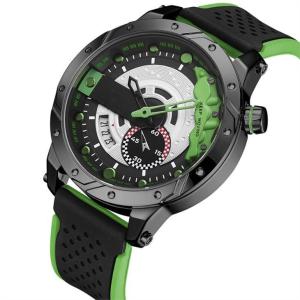Quality Silicone Digital Alloy Quartz Wrist Watch Led Sports Triple Date Calendar Casual wholesale