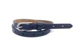 Magic Blue Women Genuine Leather Belt / Thin Hollow Out Ladies Waist Belt
