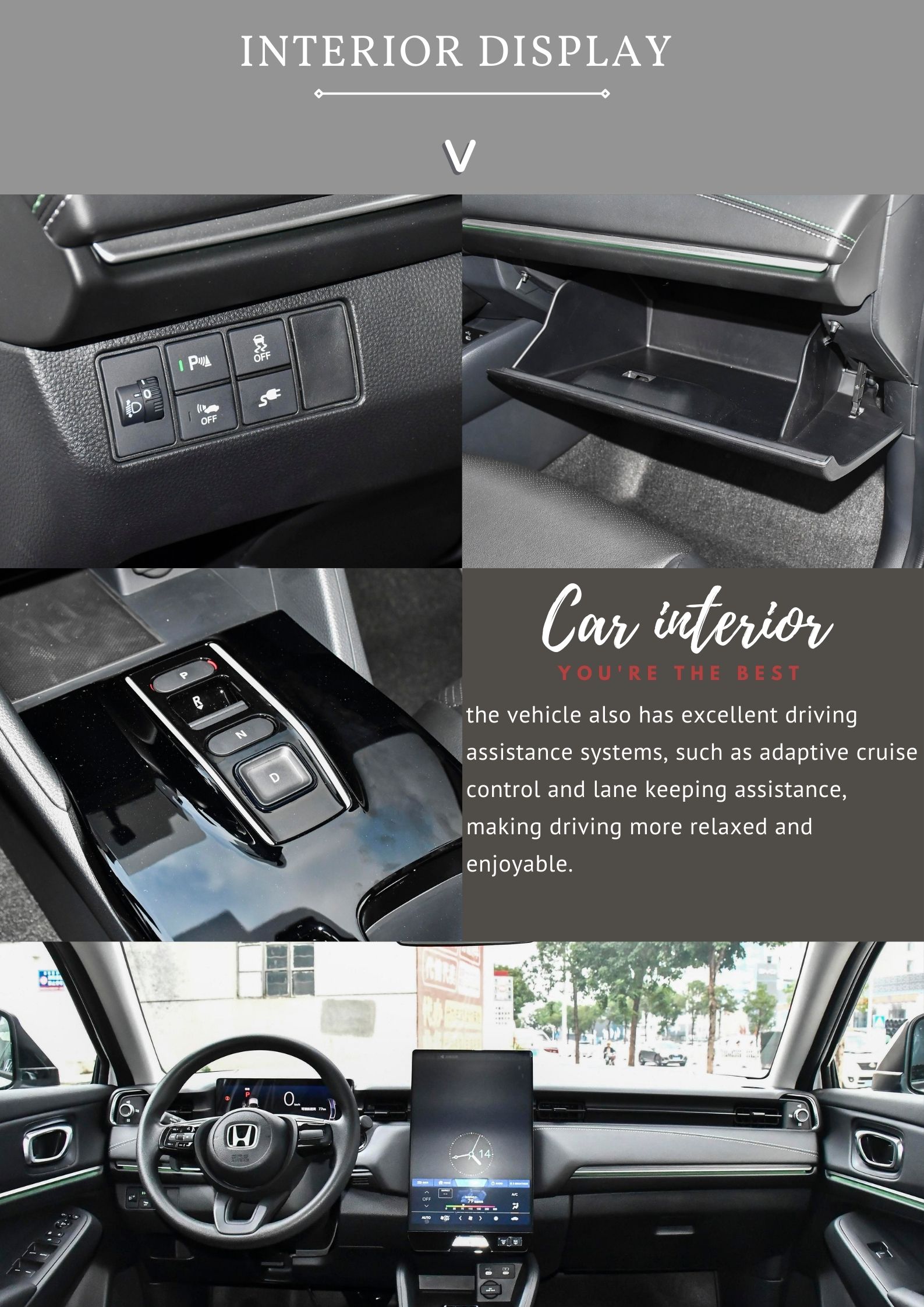 2023 GAC Honda ENP1 Small SUV EV Car ABS Leather Seats and Long-Range Electric Battery