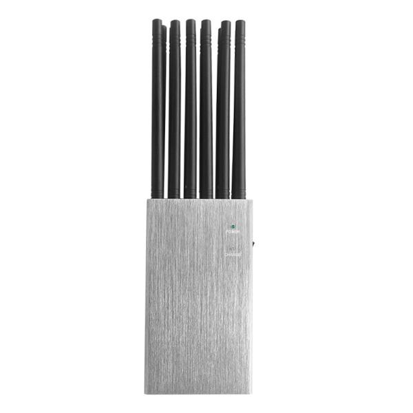 Portable Shield Cell Phone 2G 3G 4G 5G Jammer 12 Channel Signal Jammer GPS VHF