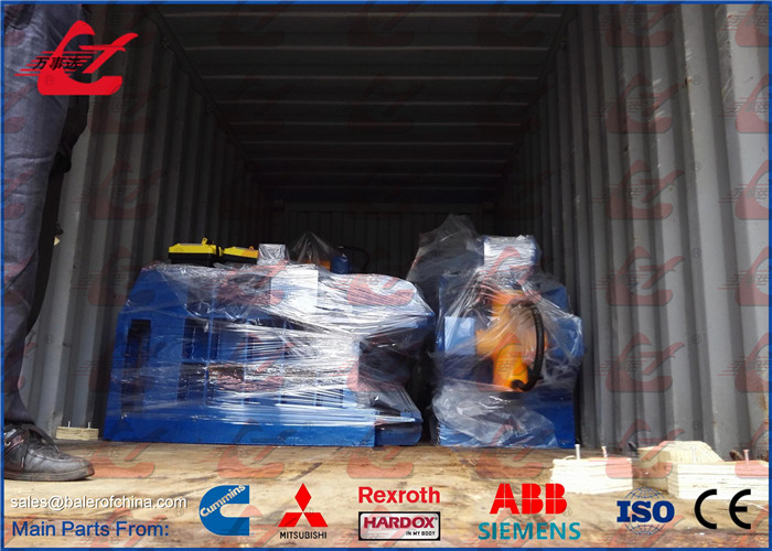 25MPa Metal Scrap Baling Press Machine , Scrap Metal Recycling Machine 250 × 250mm Bale Size