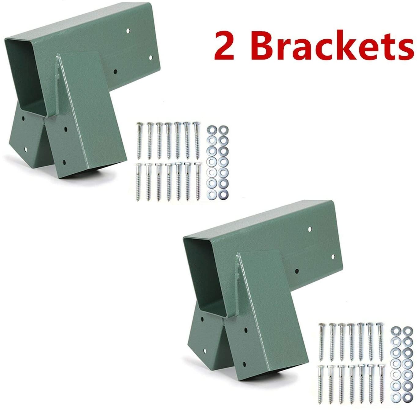 305x92mm Green Coating Metal Steel Swing Set Brackets with Heavy Duty A-Frame Design