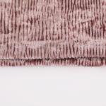 Solid Crinkle Pleated Korean Velvet Fabric Knitted 260gsm