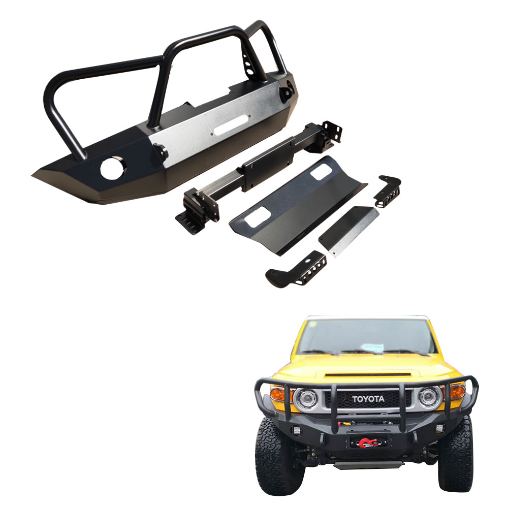 Toyota FJ Cruiser Winch Bull Bar Front Bumper Rear Bumper with Tire Carrier Jerrycan Holder