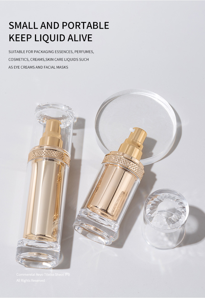 40ml 90ml 100ml Acrylic Bottle 20g 50g Treatment Cream Bottle Set For Cosmetic