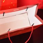 Offset Printing Custom Paper Gift Bags Gift Shopping Bag With Handle And Ribbon