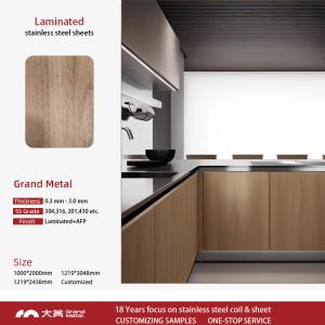 Quality Customized 304 Decorative Stainless Steel Sheet Lamination Stainless Steel Plate wholesale