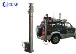 DC 24V/12V Portable Telescopic Antenna Mast Vehicle Ground Mounted Camera Pole