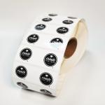 BOPP Film Food Adhesive Labels PMS Glossy Packaging Box Seal Stickers