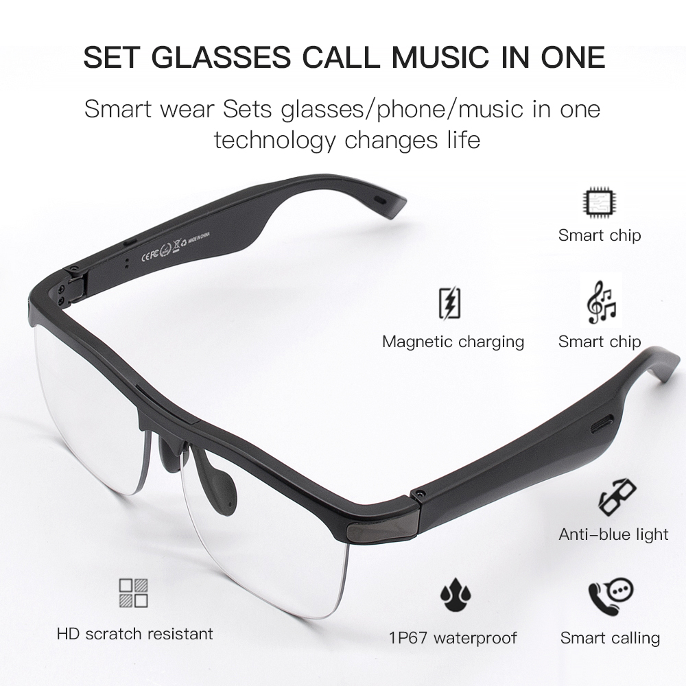 2021Wireless Smart Music Glasses for Connecting IOS Android Phone Play Music And Reply Calling