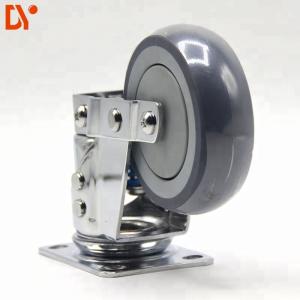 Quality 6 Inch Heavy Duty Swivel Industrial Caster Wheels Plate Silent Pu wholesale