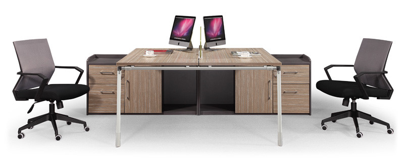 Simple Appearance Modular Workstation Desk , Workstation Office Furniture Smooth Treatment