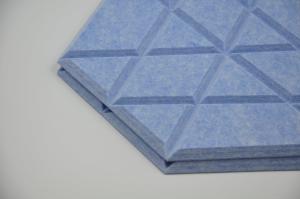 China Multi Function Colorful Hexagon Sound Absorbing Panels PET Acoustic Sound Wall Panels on sale
