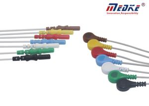 Quality 7 Lead Snap TPU Jacket AHA 1m Holter Recorder ECG Cable wholesale