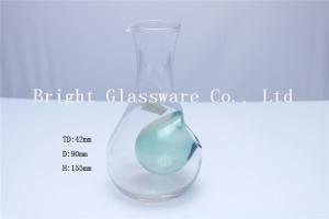 Quality small blown glass wine decanter glass water bottle cheap wholesale