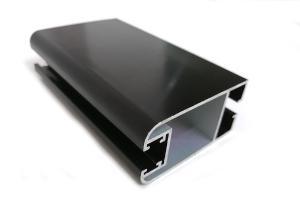 Black Anodized Extruded Aluminium Window Profiles 6063 for Glass Window Door Curtain Wall Frame