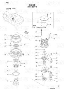 Quality Bolt On Excavator Swing Drive For ZX230 wholesale