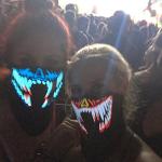 2018 hot sale light up led el mask for festival Parties high brightness