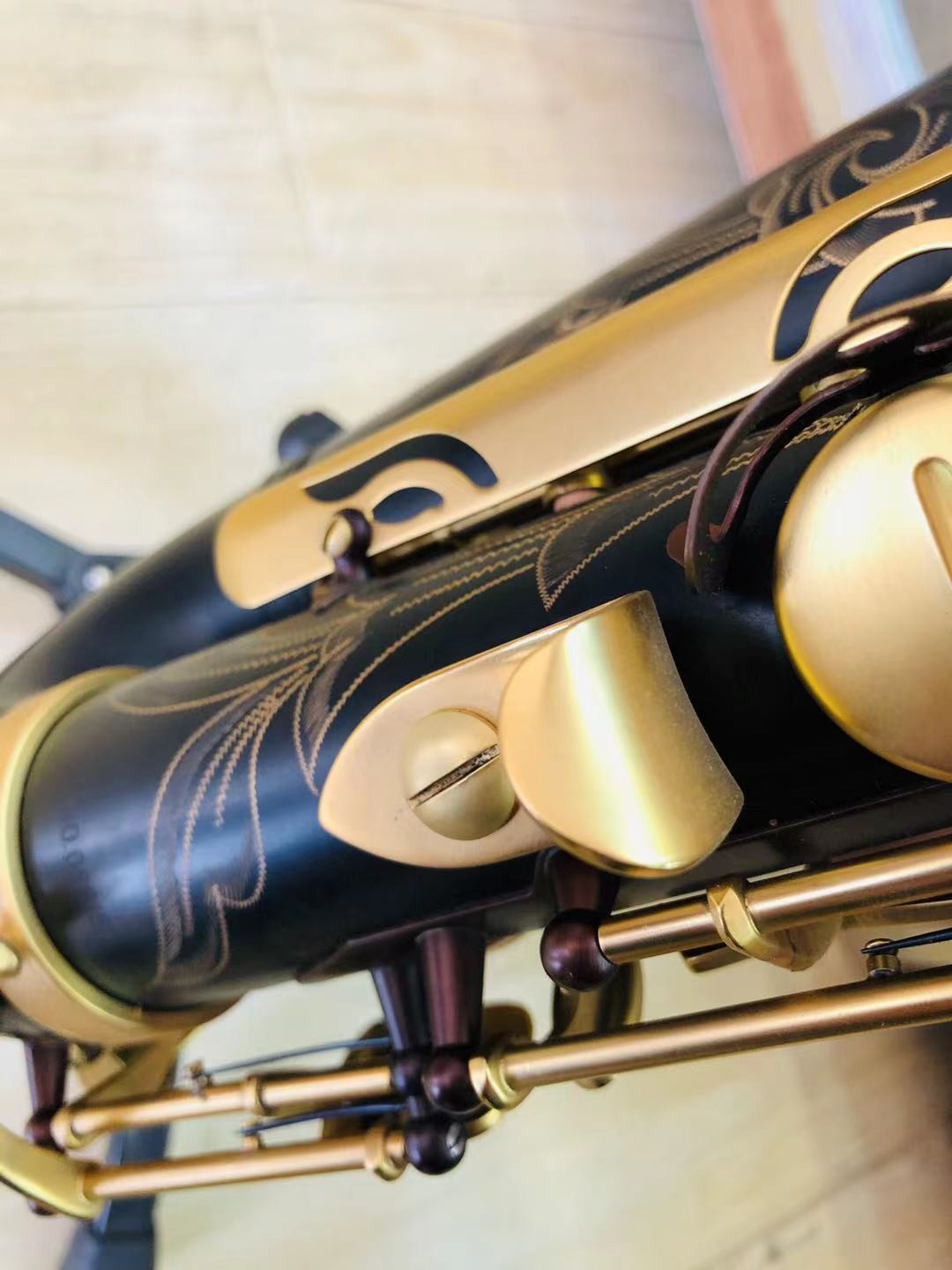 Hot sale SLADE Eb brass accesorios para blue red black decorative coloured alto saxophone with case Saxophone - Verified